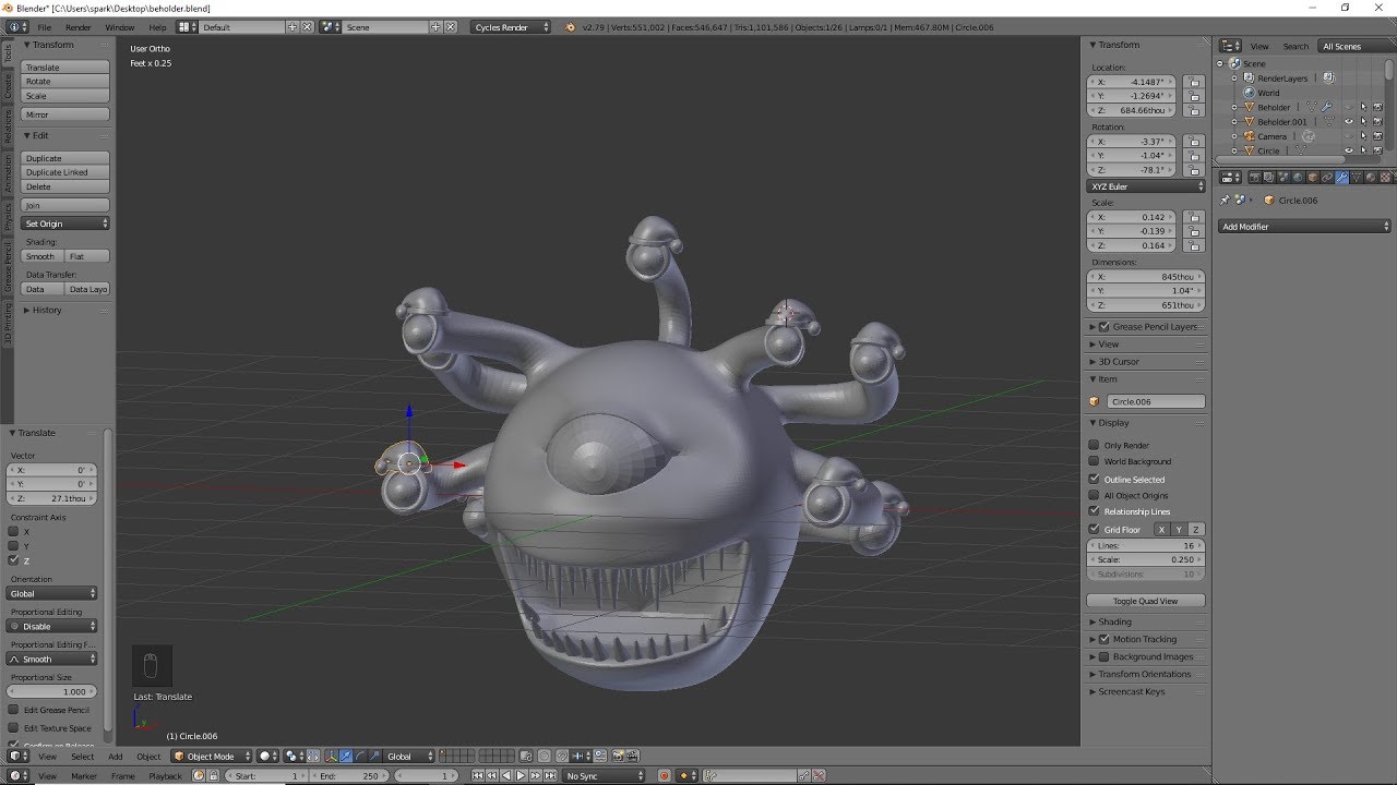 blender beholder mini