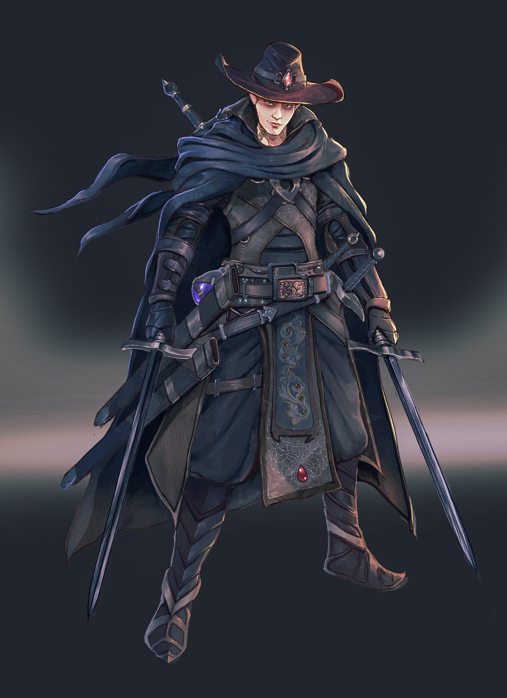 dnd blood hunter with swords