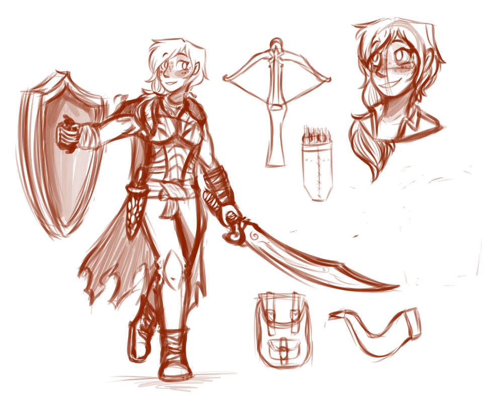 dnd character sketch
